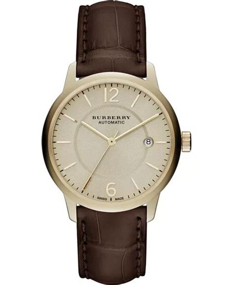 burberry men's the classic round automatic watch bu10302|Burberry Men's Automatic The Classic Round Brown .